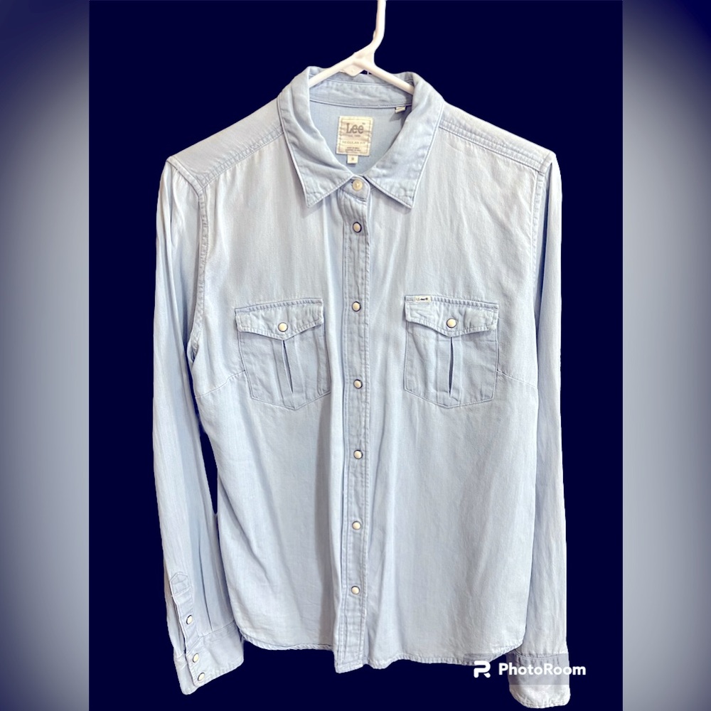 Lee Western Light Acid Wash Denim Shirt